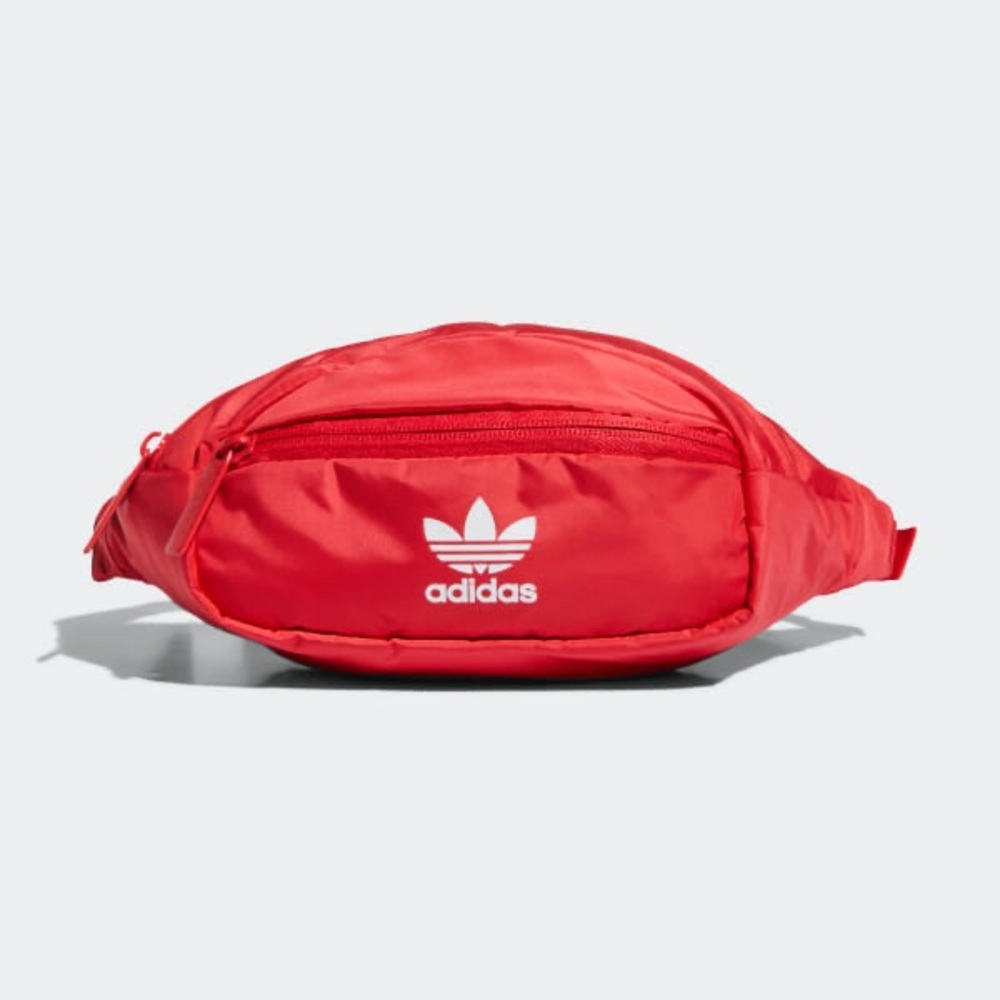 Red adidas fanny pack